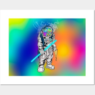 Trippy high in the galaxy Posters and Art